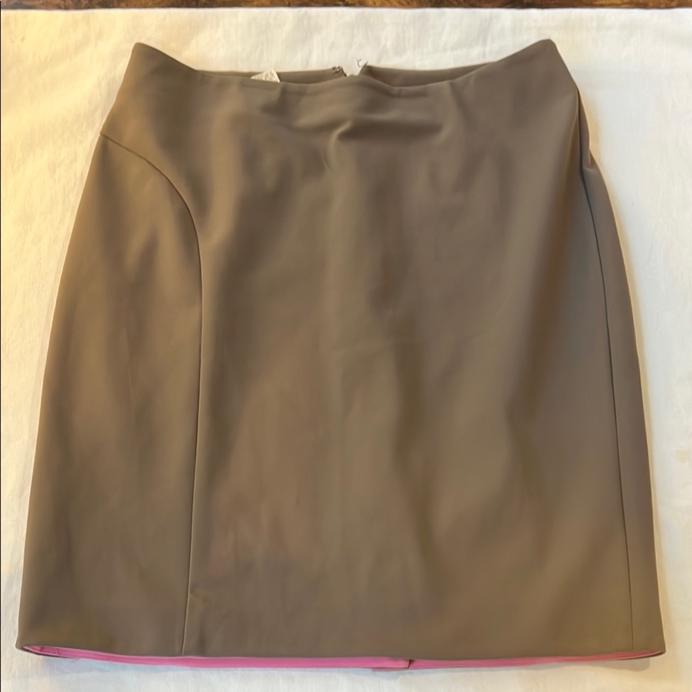 MICHAA Brown Mini Pencil Skirt for Work